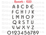 Busorb Font #1020 - Custom Personalized Your Text Letters Preview