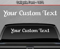 Caligula Font #1073 - Custom Personalized Your Text Letters Windshield Window Vinyl Sticker Decal Graphic Banner 36"x4.25"+