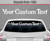 Cameric Font #1021 - Custom Personalized Your Text Letters Windshield Window Vinyl Sticker Decal Graphic Banner 36"x4.25"+