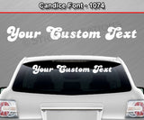 Candice Font #1074 - Custom Personalized Your Text Letters Windshield Window Vinyl Sticker Decal Graphic Banner 36"x4.25"+
