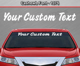 Cashew B Font #1075 - Custom Personalized Your Text Letters Windshield Window Vinyl Sticker Decal Graphic Banner 36"x4.25"+