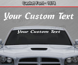 Casket Font #1076 - Custom Personalized Your Text Letters Windshield Window Vinyl Sticker Decal Graphic Banner 36"x4.25"+