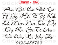 Charm Font #1078 - Custom Personalized Your Text Letters Preview