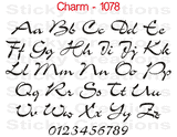 Charm Font #1078 - Custom Personalized Your Text Letters Preview