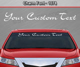Charm Font #1078 - Custom Personalized Your Text Letters Windshield Window Vinyl Sticker Decal Graphic Banner 36"x4.25"+