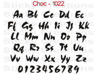 Choc Font #1022 - Custom Personalized Your Text Letters Preview