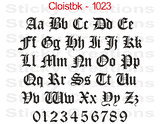 Cloistbk Font #1023 - Custom Personalized Your Text Letters Preview