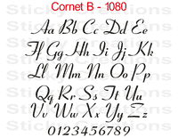 Cornet B Font #1080 - Custom Personalized Your Text Letters Preview