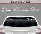 Cornet B Font #1080 - Custom Personalized Your Text Letters Windshield Window Vinyl Sticker Decal Graphic Banner 36"x4.25"+