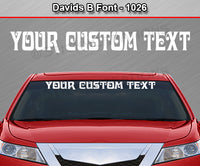 Davids B Font #1026 - Custom Personalized Your Text Letters Windshield Window Vinyl Sticker Decal Graphic Banner 36"x4.25"+