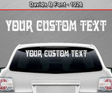 Davids B Font #1026 - Custom Personalized Your Text Letters Windshield Window Vinyl Sticker Decal Graphic Banner 36"x4.25"+