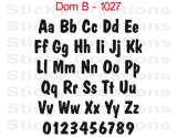 Dom B Font #1027 - Custom Personalized Your Text Letters Preview