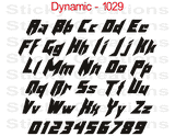 Dynamic Font #1029 - Custom Personalized Your Text Letters Preview