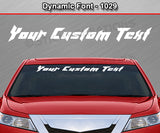 Dynamic Font #1029 - Custom Personalized Your Text Letters Windshield Window Vinyl Sticker Decal Graphic Banner 36"x4.25"+