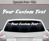 Dynamic Font #1029 - Custom Personalized Your Text Letters Windshield Window Vinyl Sticker Decal Graphic Banner 36"x4.25"+
