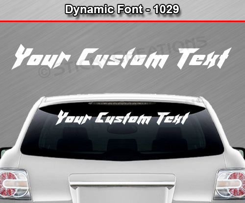 Dom B Font - Custom Text Letters Vinyl Sticker Decal Graphic Windshield –  Sticky Creations