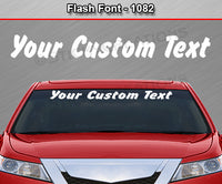 Flash Font #1082 - Custom Personalized Your Text Letters Windshield Window Vinyl Sticker Decal Graphic Banner 36"x4.25"+