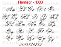 Flemi Script Font #1083 - Custom Personalized Your Text Letters Preview