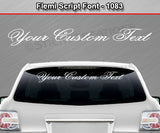 Flemi Script Font #1083 - Custom Personalized Your Text Letters Windshield Window Vinyl Sticker Decal Graphic Banner 36"x4.25"+