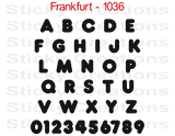 Frankfurt Font #1036 - Custom Personalized Your Text Letters Preview