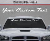 Gillies B Font #1085 - Custom Personalized Your Text Letters Windshield Window Vinyl Sticker Decal Graphic Banner 36"x4.25"+