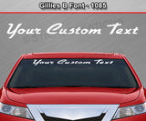 Gillies B Font #1085 - Custom Personalized Your Text Letters Windshield Window Vinyl Sticker Decal Graphic Banner 36"x4.25"+