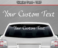 Glazier Font #1087 - Custom Personalized Your Text Letters Windshield Window Vinyl Sticker Decal Graphic Banner 36"x4.25"+