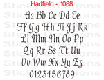 Hadfield Font #1088 - Custom Personalized Your Text Letters Preview