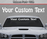 Hoboes Font #1039 - Custom Personalized Your Text Letters Windshield Window Vinyl Sticker Decal Graphic Banner 36"x4.25"+