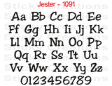 Jester Font #1091 - Custom Personalized Your Text Letters Preview