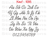 Kauf Font #1095 - Custom Personalized Your Text Letters Preview