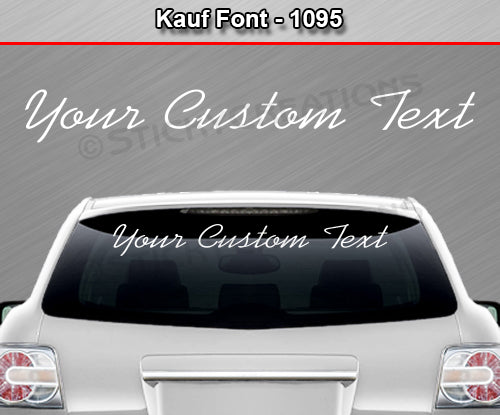 Kauf Font #1095 - Custom Personalized Your Text Letters Windshield Window Vinyl Sticker Decal Graphic Banner 36"x4.25"+