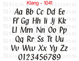 Klang Font #1041 - Custom Personalized Your Text Letters Preview