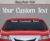 Klang Font #1041 - Custom Personalized Your Text Letters Windshield Window Vinyl Sticker Decal Graphic Banner 36"x4.25"+
