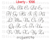 Liberty Font #1096 - Custom Personalized Your Text Letters Preview