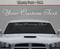 Liberty Font #1096 - Custom Personalized Your Text Letters Windshield Window Vinyl Sticker Decal Graphic Banner 36"x4.25"+