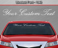 Lucida Font #1098 - Custom Personalized Your Text Letters Windshield Window Vinyl Sticker Decal Graphic Banner 36"x4.25"+