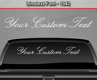 Lucida Font #1098 - Custom Personalized Your Text Letters Windshield Window Vinyl Sticker Decal Graphic Banner 36"x4.25"+