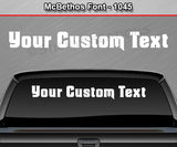 McBethos Font #1045 - Custom Personalized Your Text Letters Windshield Window Vinyl Sticker Decal Graphic Banner 36"x4.25"+