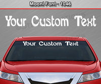 Moonl Font #1046 - Custom Personalized Your Text Letters Windshield Window Vinyl Sticker Decal Graphic Banner 36"x4.25"+