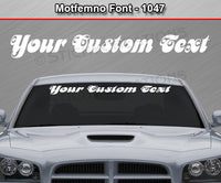 Motfemno Font #1047 - Custom Personalized Your Text Letters Windshield Window Vinyl Sticker Decal Graphic Banner 36"x4.25"+
