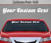 Motfemno Font #1047 - Custom Personalized Your Text Letters Windshield Window Vinyl Sticker Decal Graphic Banner 36"x4.25"+