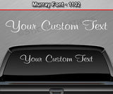 Murray Font #1102 - Custom Personalized Your Text Letters Windshield Window Vinyl Sticker Decal Graphic Banner 36"x4.25"+