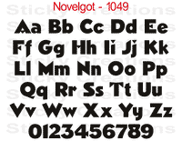 Novelgot Font #1149 - Custom Personalized Your Text Letters Preview