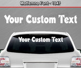 Novelgot Font #1149 - Custom Personalized Your Text Letters Windshield Window Vinyl Sticker Decal Graphic Banner 36"x4.25"+