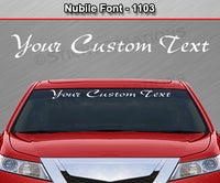 Nubile Font #1103 - Custom Personalized Your Text Letters Windshield Window Vinyl Sticker Decal Graphic Banner 36"x4.25"+