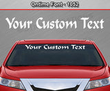Ontime Font #1052 - Custom Personalized Your Text Letters Windshield Window Vinyl Sticker Decal Graphic Banner 36"x4.25"+