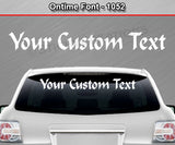 Ontime Font #1052 - Custom Personalized Your Text Letters Windshield Window Vinyl Sticker Decal Graphic Banner 36"x4.25"+