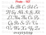 Pirate Font #1107 - Custom Personalized Your Text Letters Preview