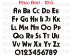 Plaza B Font #1055 - Custom Personalized Your Text Letters Preview